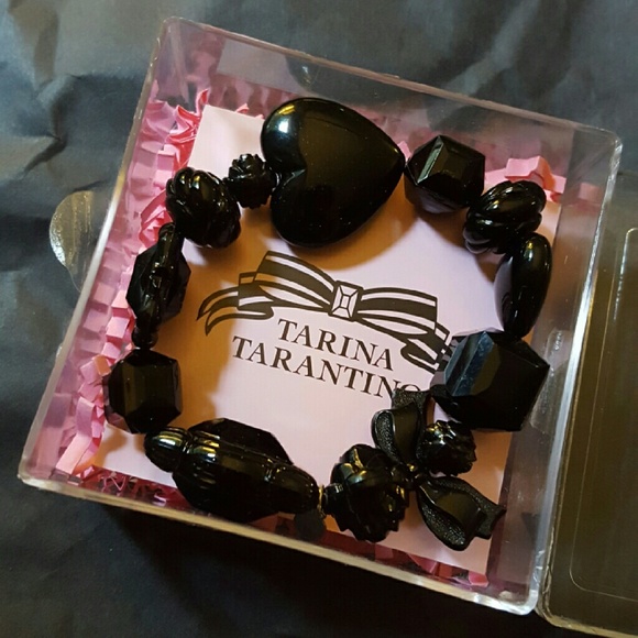 Tarina Tarantino Black Heart Bracelet